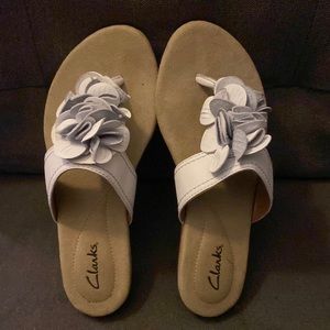 White Clark’s Sandals